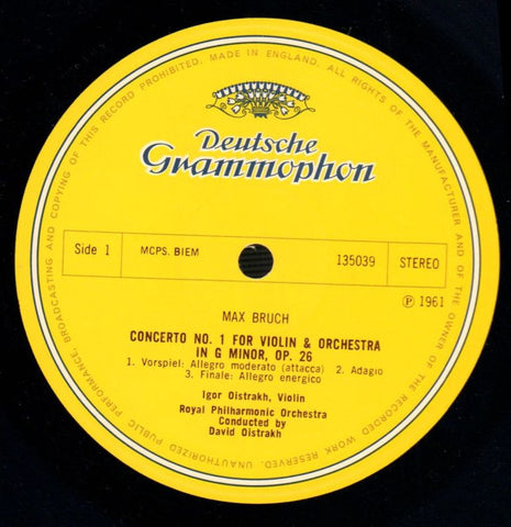 Bruch/Beethoven-Violin Concertos-Deutsche Grammophon-Vinyl LP-VG/NM