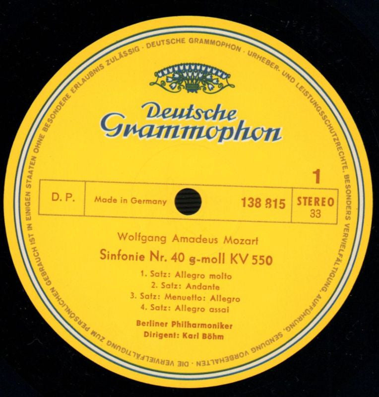 Symphonien No.40-Deutsche Grammophon-Vinyl LP-VG/Ex+