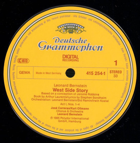 West Side Story-Deutsche Grammophon-2x12" Vinyl LP Gatefold-VG+/Ex+