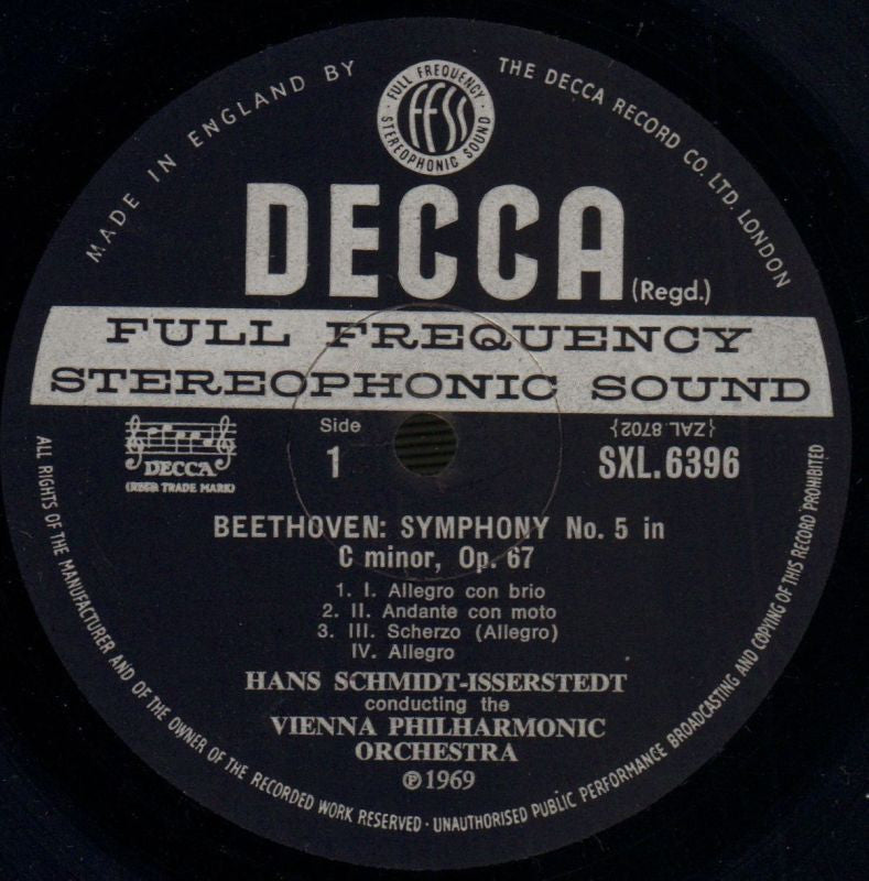 Symphonies No.5 & 8-Decca-Vinyl LP-VG/VG