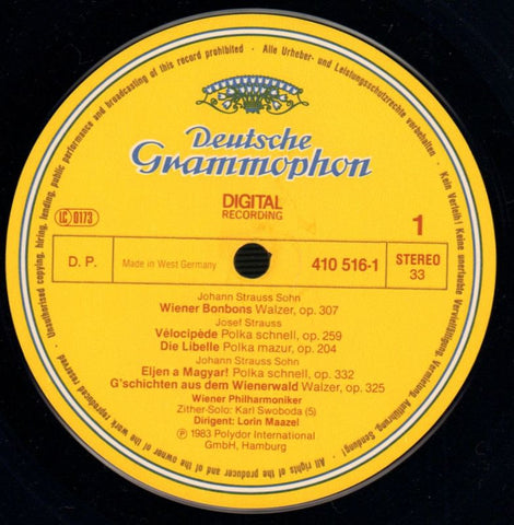 Wiener Bonbons-Deutsche Grammophon-Vinyl LP-VG/VG