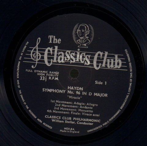 The Classic Club Symphony No. 96-The Classics Club-10" Vinyl-Ex/VG+