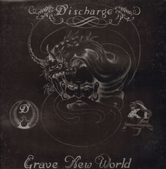 DischargeGrave New World-Clay-Vinyl LP Gatefold-VG/NM-
