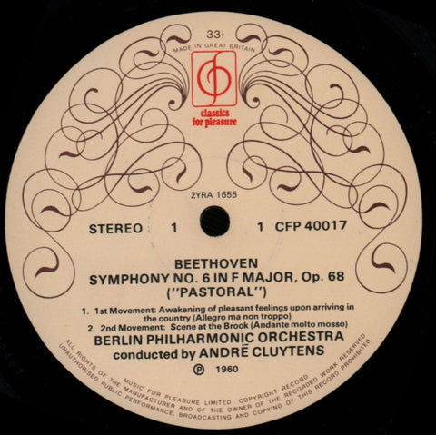 Symphony No.6-Andre Clutyens-CFP-Vinyl LP-VG/Ex