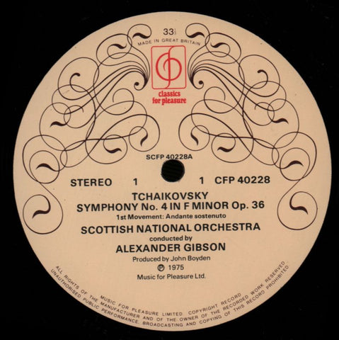 Symphony No.4-Scottish National-CFP-Vinyl LP-Ex/Ex