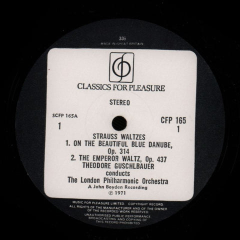 Waltzes-London Philharmonic-CFP-Vinyl LP-VG/VG