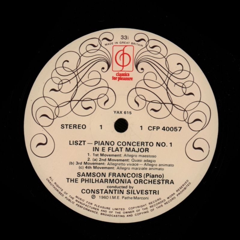 Piano Concerti-CFP-Vinyl LP-Ex/VG
