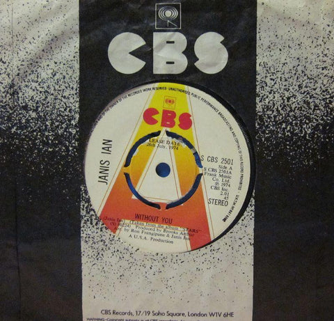 Janis Ian-Without You-CBS-7" Vinyl