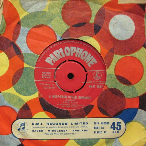 Adam Faith-A Help Each Other Romance-Parlophone-7" Vinyl