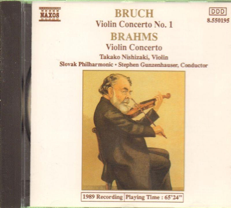 Takako Nishizaki-Bruch: Violin Concerto 1/ Brahms: Violin Concerto-CD Album-New