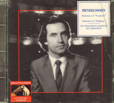 Mendelssohn-Sinfonia N.3 '' Scozzese'' And Sinfonia N.4  ''Italiana''-CD Album