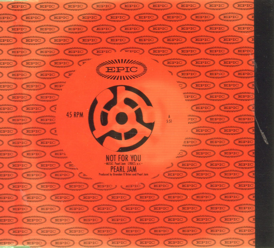 Pearl Jam-Not for You -CD Single