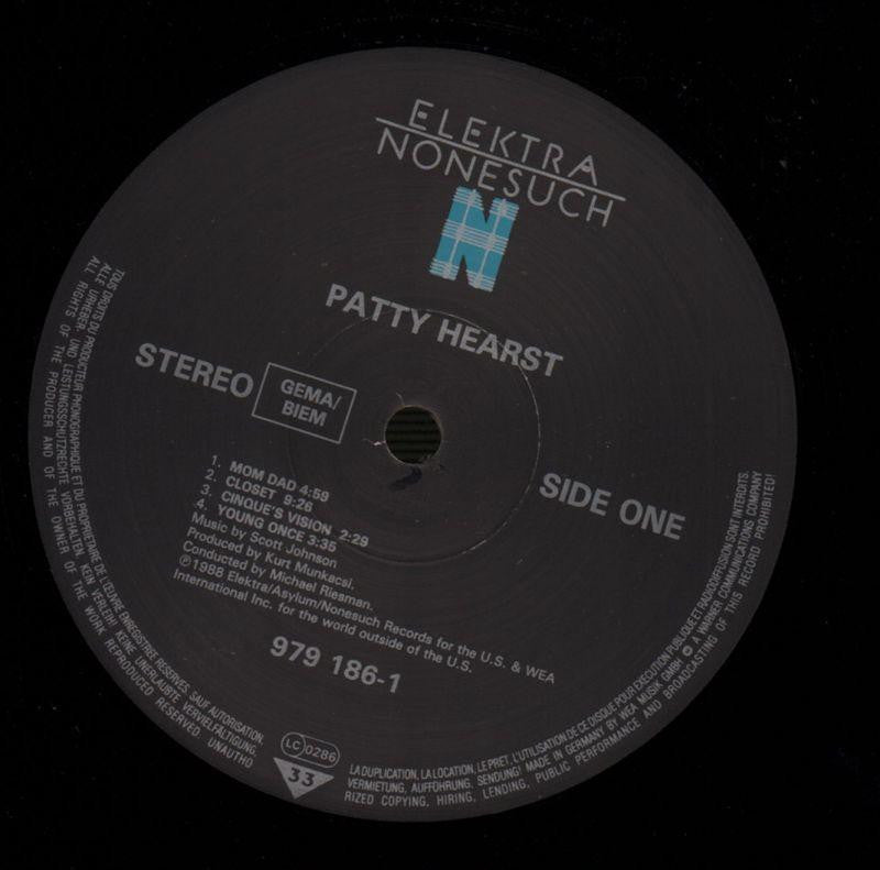 Patty Hearst-Elektra-Vinyl LP-VG/Ex+
