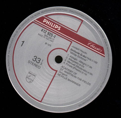Symphonies No.100 & 103-Philips-Vinyl LP-VG/Ex