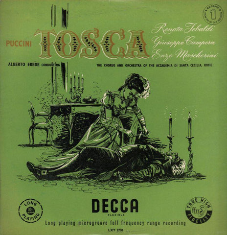 Puccini-Tosca Alberto Erede Record 1-Decca-Vinyl LP