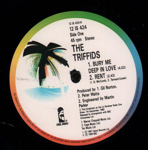 Bury Me Deep In Love-Island-12" Vinyl P/S-VG+/VG