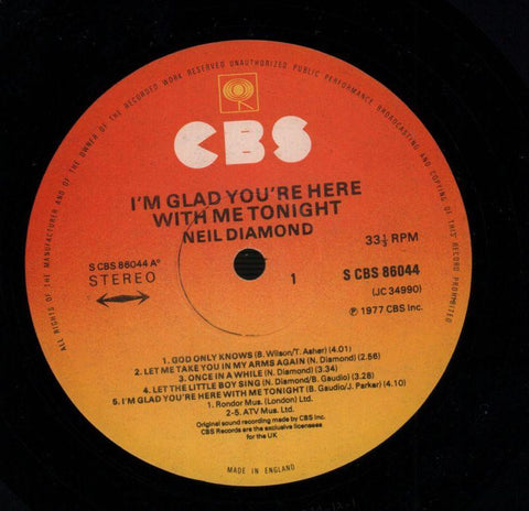 I'm Glad You're Here With Tonight-CBS-Vinyl LP-VG/Ex