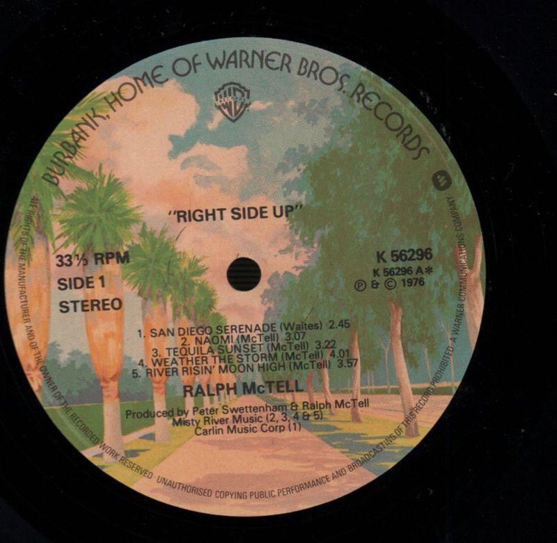 Right Side Up-Warner-Vinyl LP Gatefold-Ex/VG+