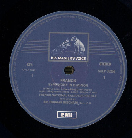 Symphony In D Minor, Franck-EMI-Vinyl LP-NM-/NM