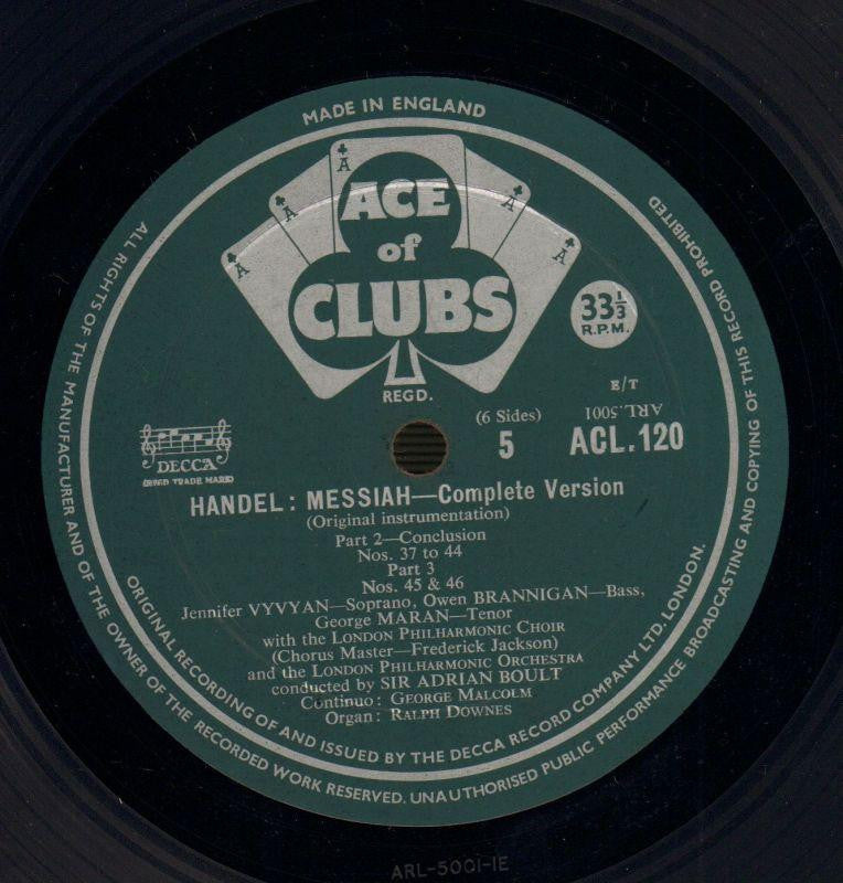 Messiah Record 3-Decca-Vinyl LP-VG/VG