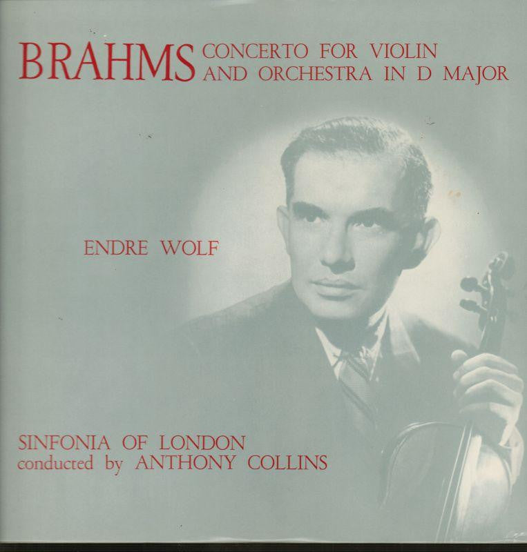 Brahms-Concerto For Violin And Orchestra In D Major Endre Wolf-World-Vinyl LP