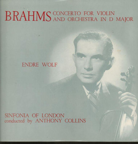 Brahms-Concerto For Violin And Orchestra In D Major Endre Wolf-World-Vinyl LP