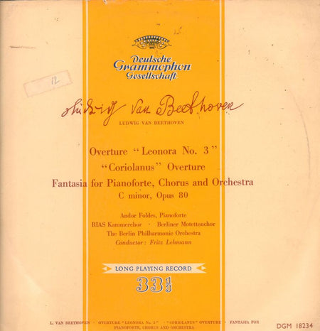 Beethoven-Overture Leonora-Deutsche Grammophon-Vinyl LP Gatefold