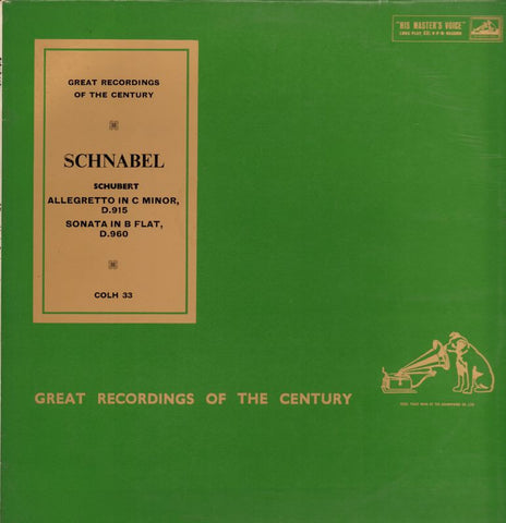 Schnabel-Schubert-Allegretto-HMV-Vinyl LP