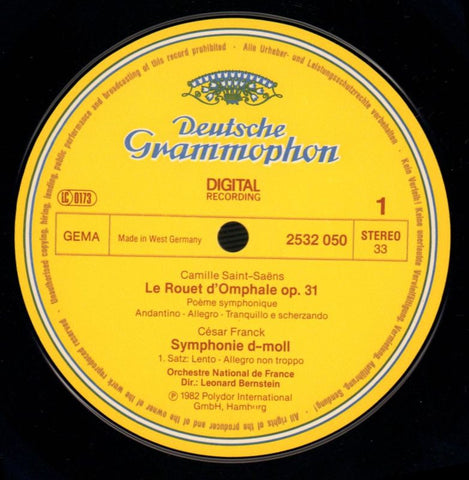 Symphonie D Minor-Deutsche Grammophon-Vinyl LP-VG/NM