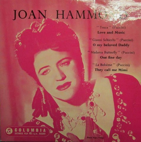Joan Hammond-Madame Butterfly- One Fine Day-Columbia-7" Vinyl