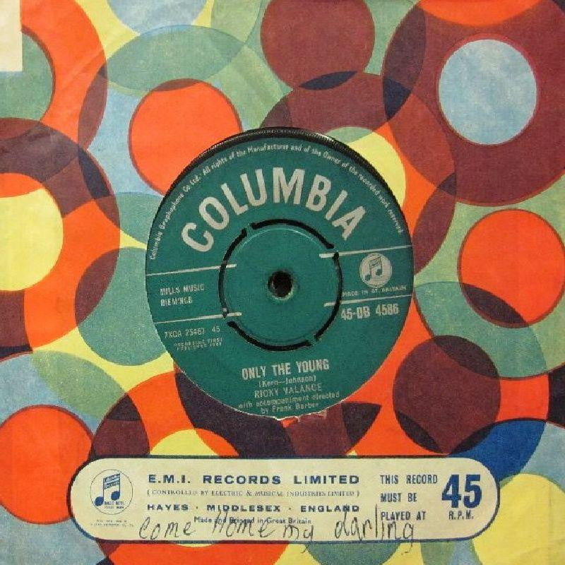 Ricky Valance-Only The Young-Columbia-7" Vinyl