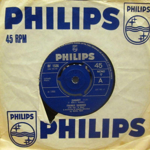 Frankie Vaughan-Cabaret-Philips-7" Vinyl