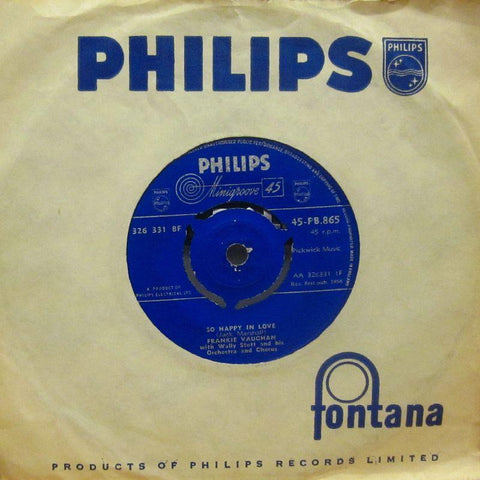 Frankie Vaughan-So Happy In Love-Philips-7" Vinyl