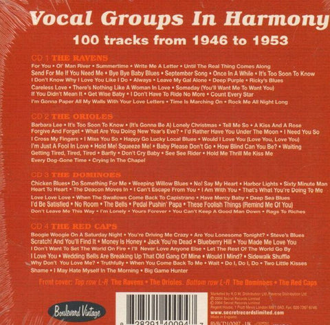 Vocal Groups In Harmony-Secret/Boulevard Vintage-4CD Album Box Set-New