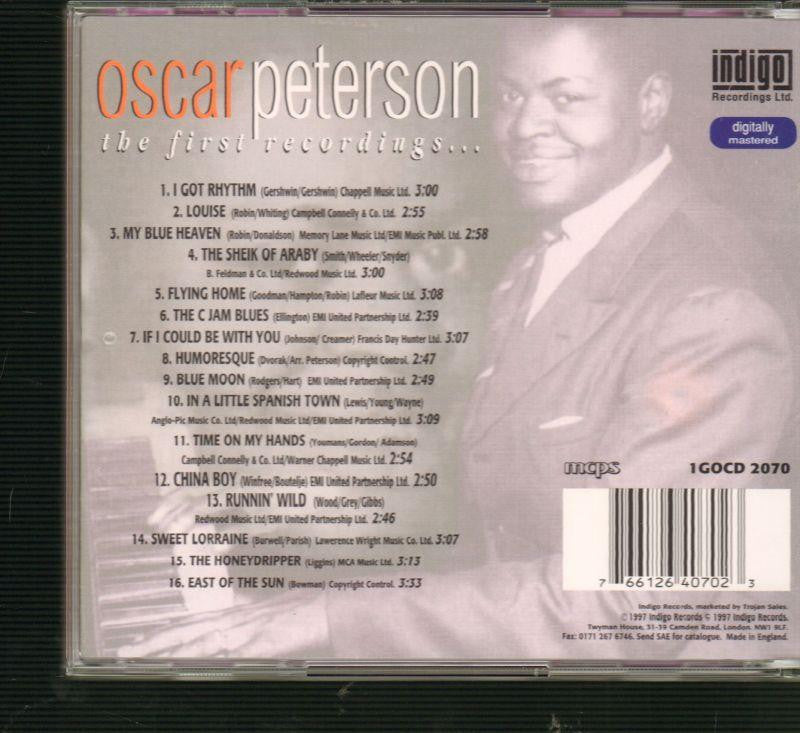 The First Recordings-Indigo-CD Album-New