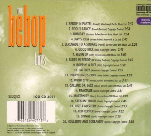 The Bebop Boys-Indigo-CD Album-New