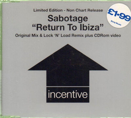 Sabotage-Return To Ibiza-CD Single-New