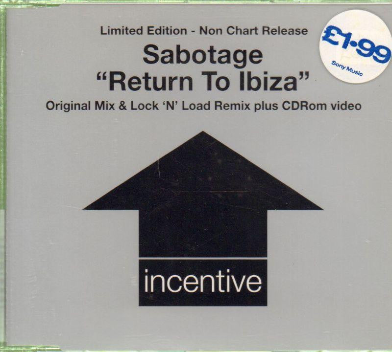 Sabotage-Return To Ibiza-CD Single-New