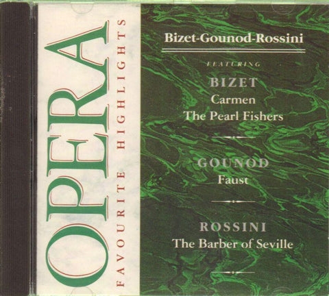Various Opera-Opera Favourite Hightlights. Bizet-Gouno-CD Album