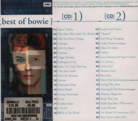 Best Of Bowie-EMI-2CD Album-Very Good