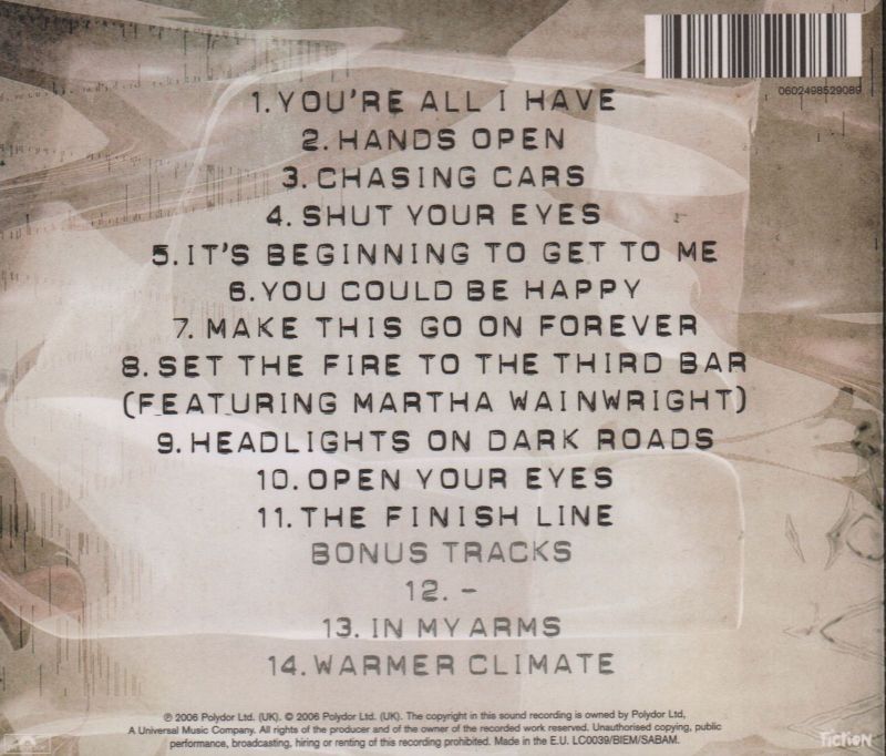 Eyes Open-Polydor-CD Album-Like New