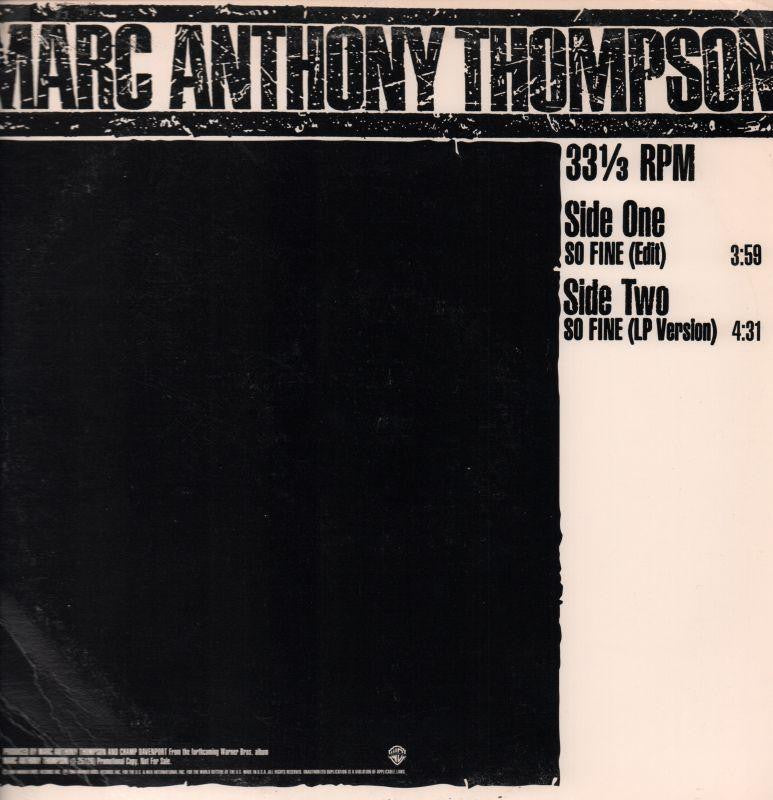 Marc Anthony Thompson-So Fine-Warner-Vinyl LP-VG/Ex