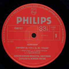 Symphony No.4 George Szell-Philips-Vinyl LP-VG+/NM