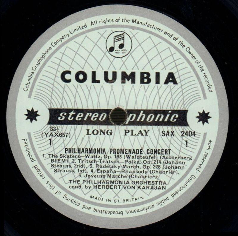 Philharmonia Promenade Concert-Columbia-Vinyl LP-VG/VG+