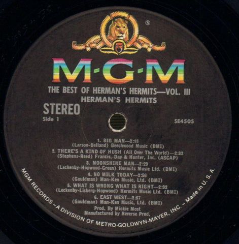The Best Of Volume III-MGM-Vinyl LP-VG/VG