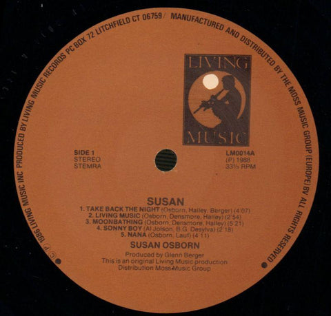Susan-Living Music-Vinyl LP-VG+/Ex