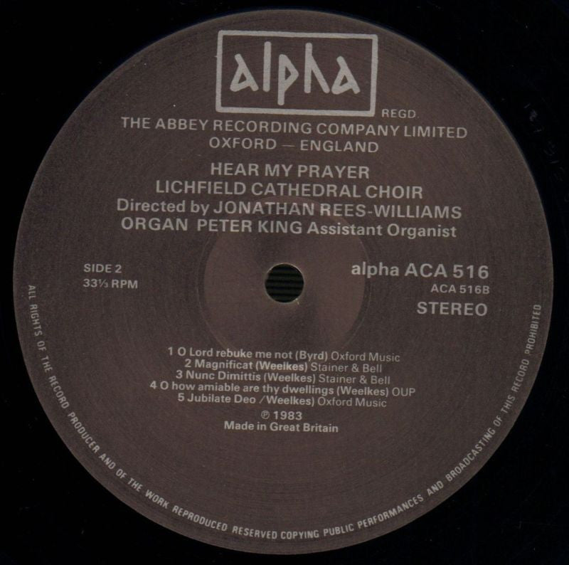 Hear My Prayer-Alpha-Vinyl LP-VG+/NM