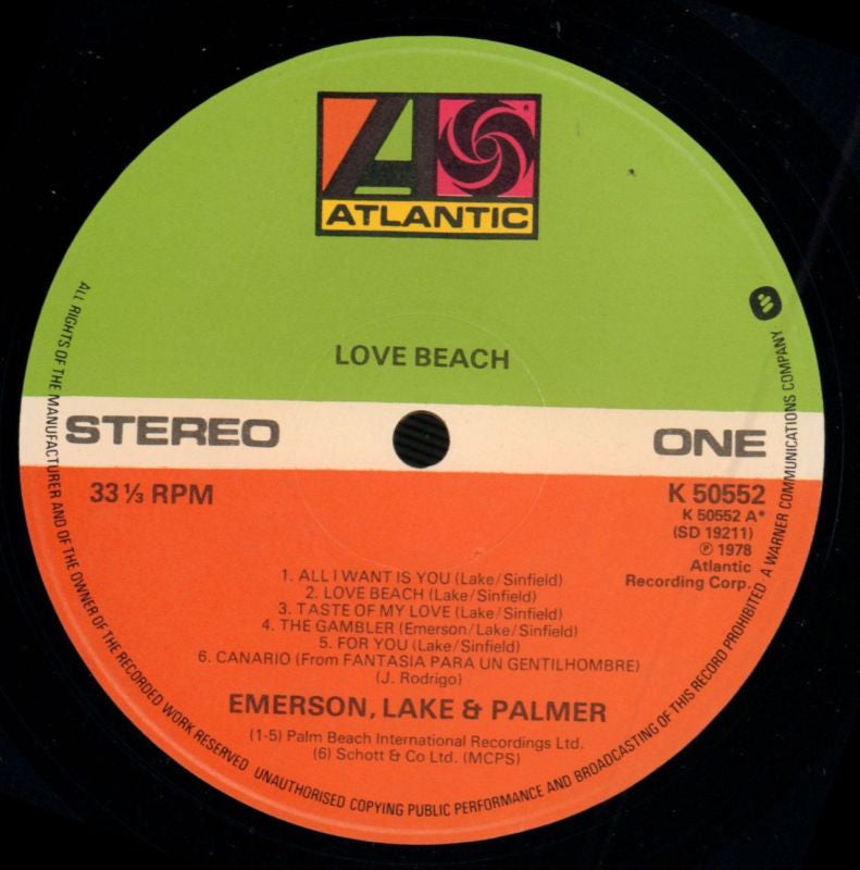 Love Beach-Atlantic-Vinyl LP-VG/Ex