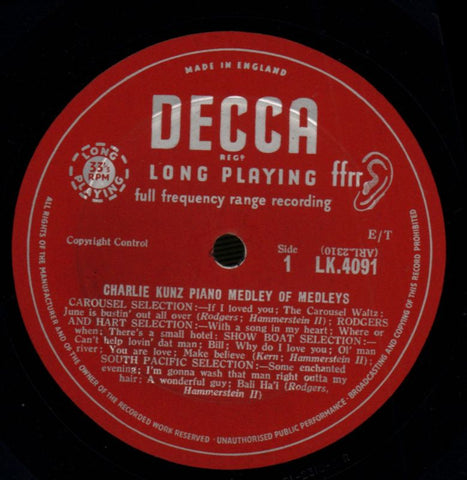 Piano Selections-Decca-Vinyl LP-VG/VG