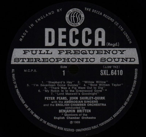 Salute To Percy Grainger-Decca-Vinyl LP-Ex+/NM